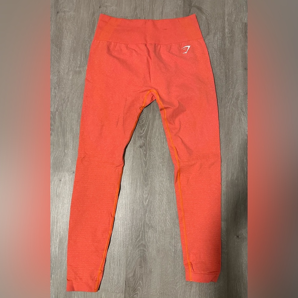 NWOT Gymshark size large coral orange leggings